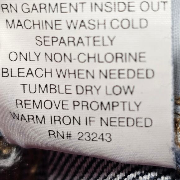 New York & Company Low Rise Bootcut Curvy Denim Blue Jeans Women's 14 Avg - Picture 8 of 8